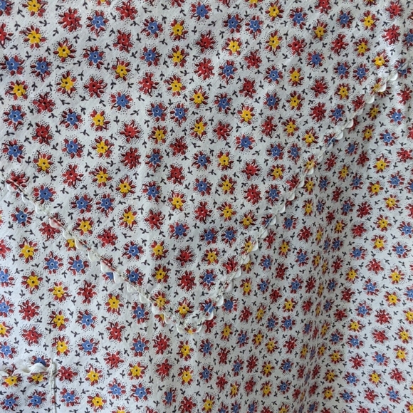 Vintage Handmade Calico Half Apron - Picture 5 of 12